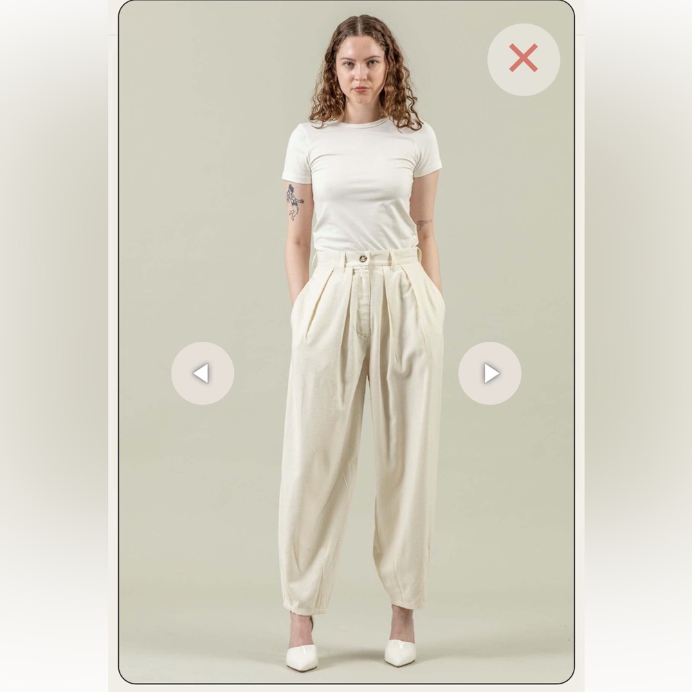 Women’s Cream Trouser